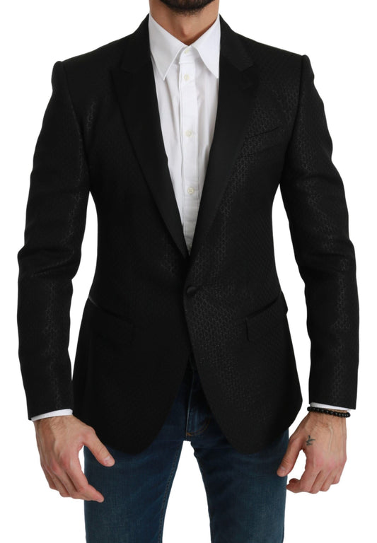 Slim Fit Martini Black Blazer Jacket