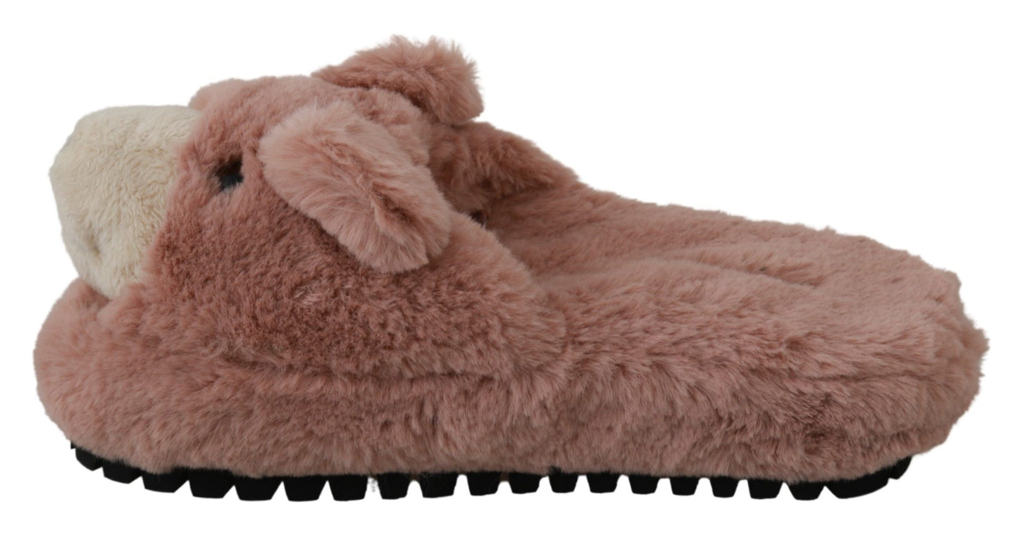 Chic Pink Bear House Slippers της D&amp;G