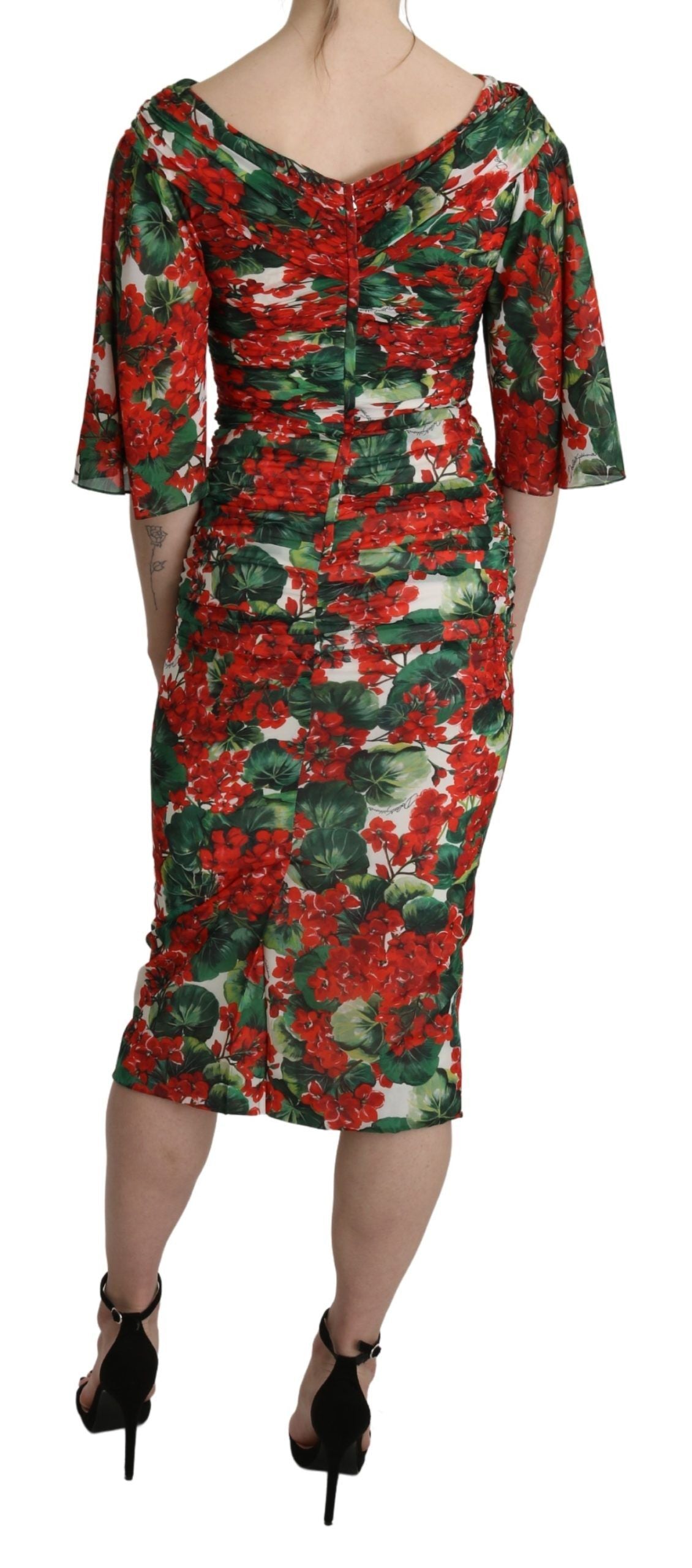 Μαγευτικό Floral Midi φόρεμα με θήκη