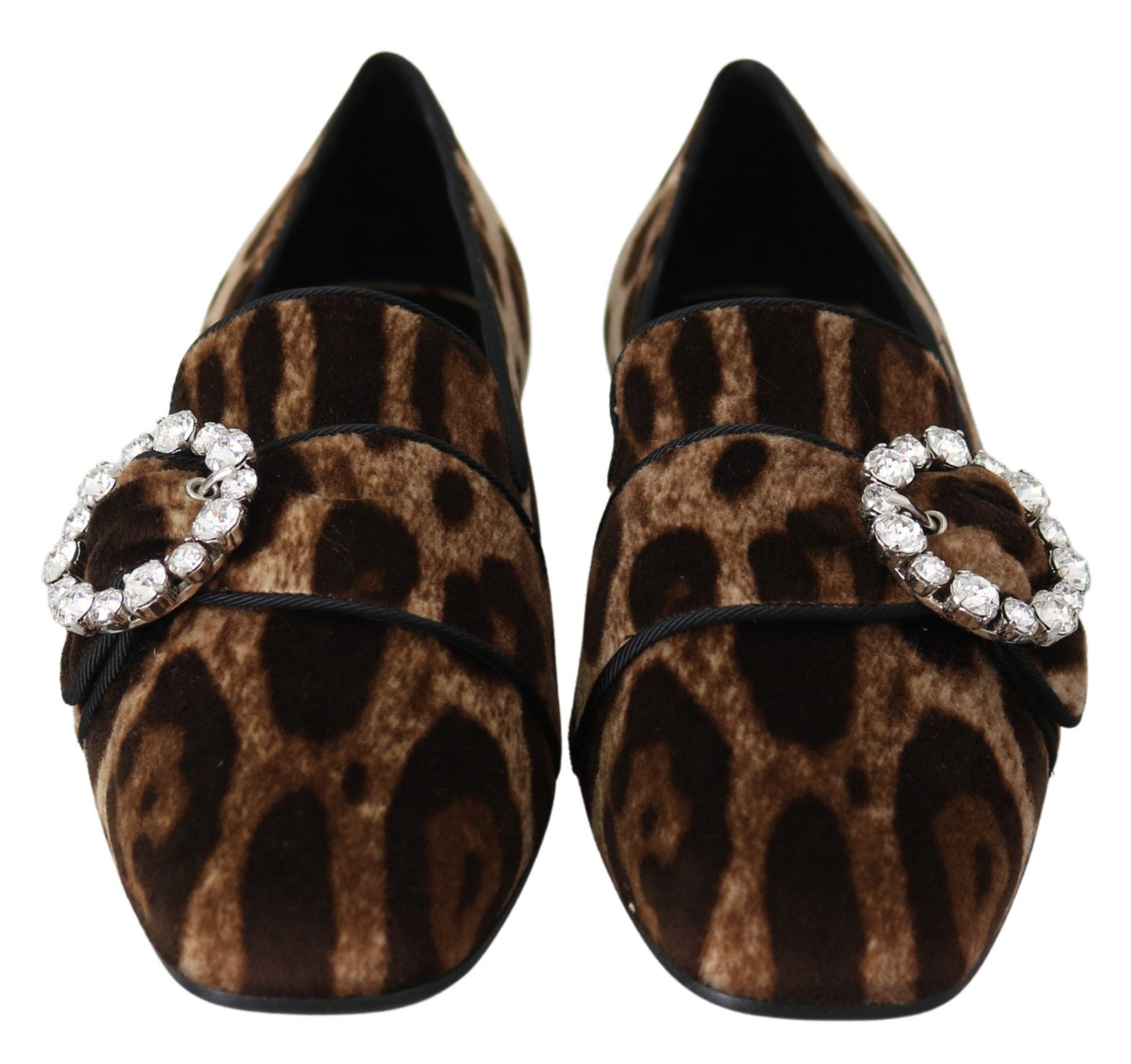 Loafers διακοσμημένα με κρύσταλλο Leopard Print