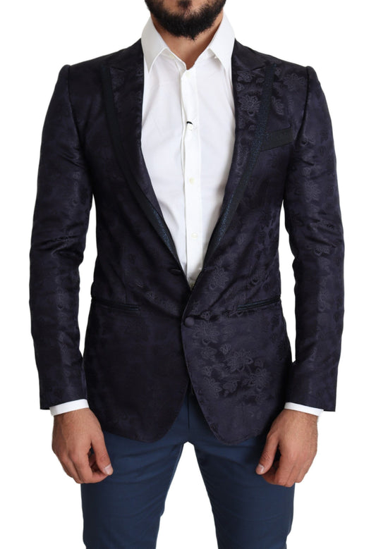 Κομψό Silk Blend Martini Blazer σε μπλε χρώμα