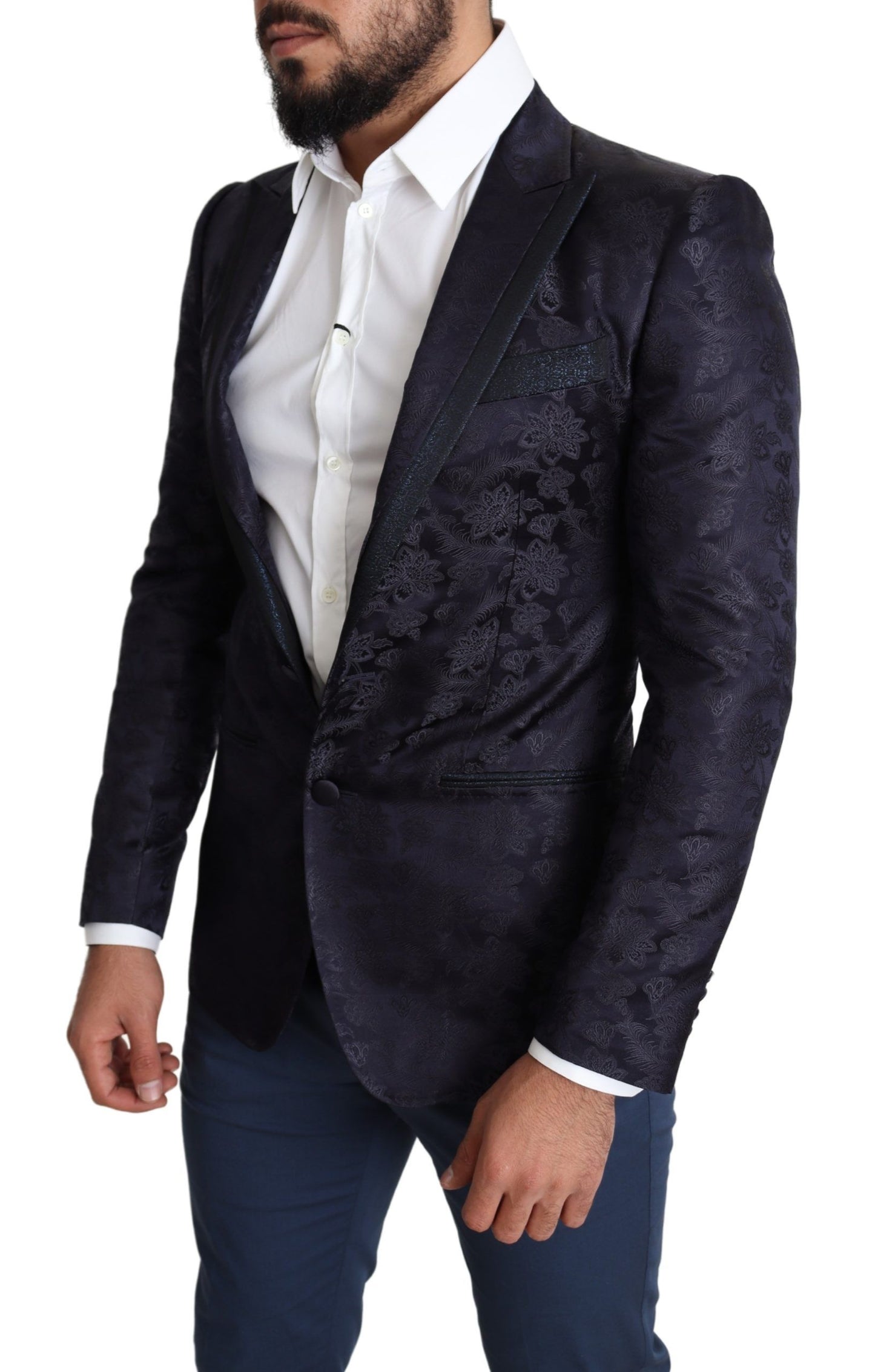 Κομψό Silk Blend Martini Blazer σε μπλε χρώμα