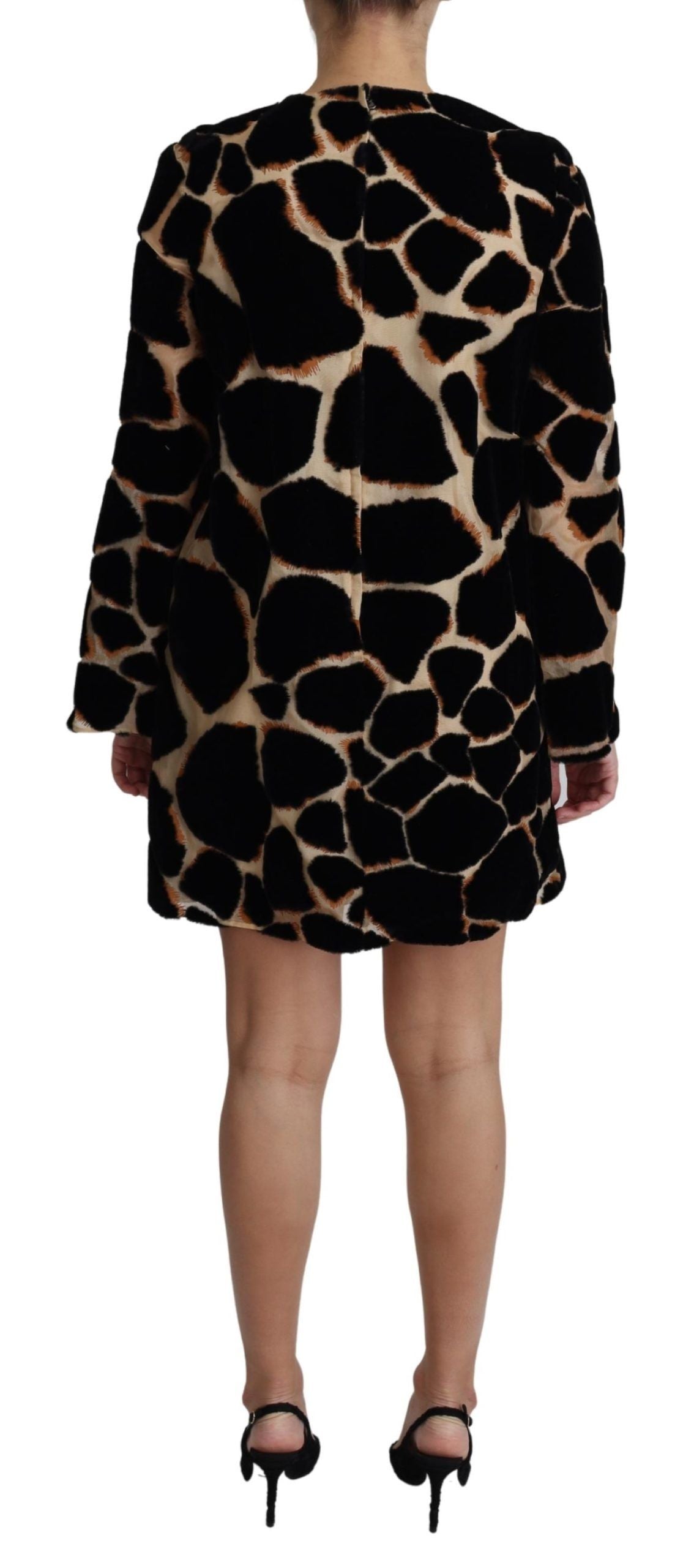 Μίνι φόρεμα Chic Giraffe Print Shift