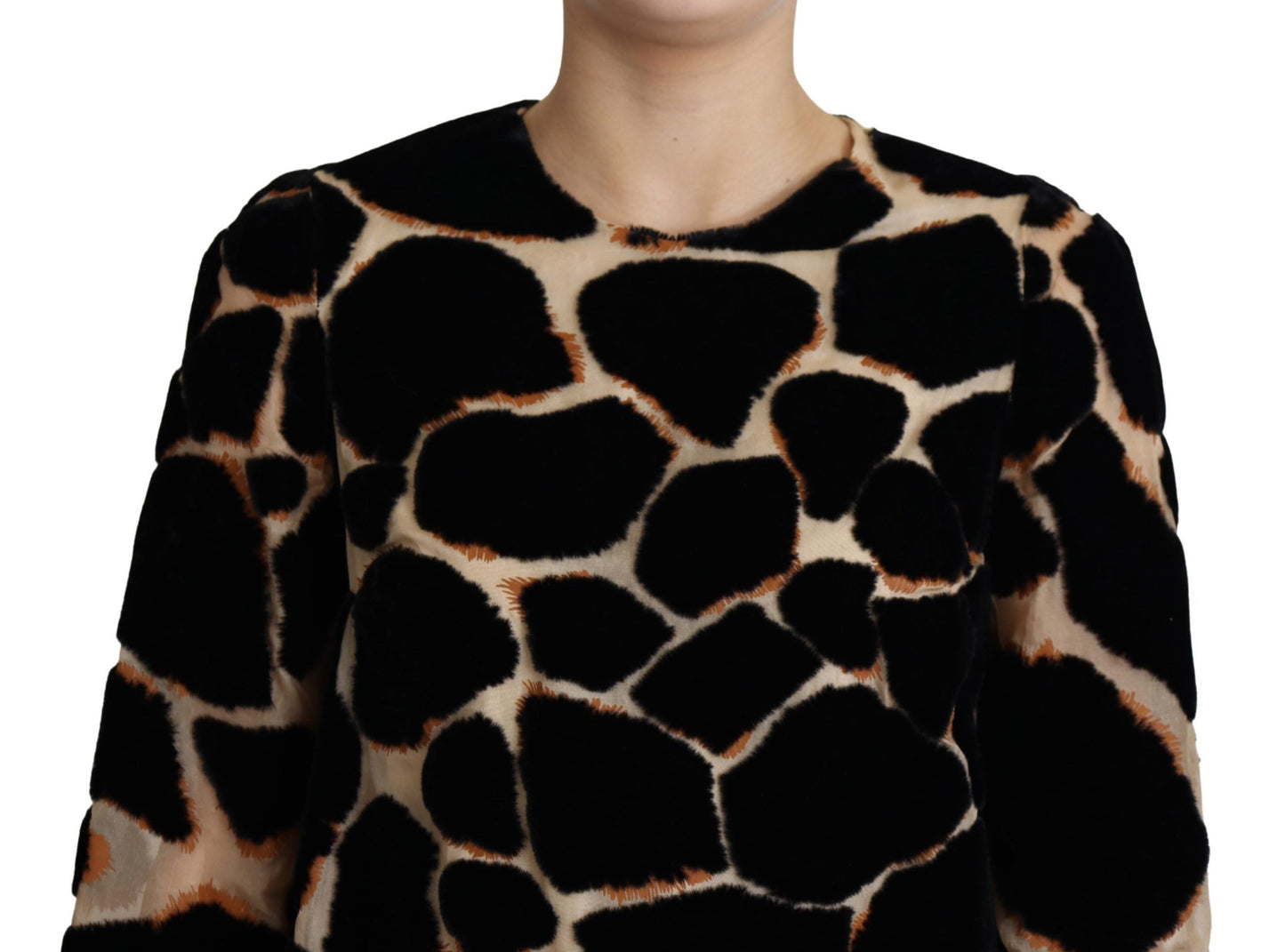 Μίνι φόρεμα Chic Giraffe Print Shift