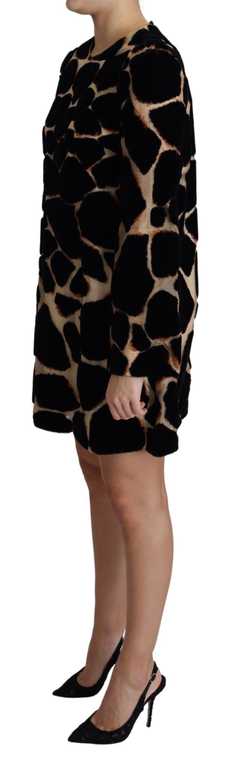 Μίνι φόρεμα Chic Giraffe Print Shift