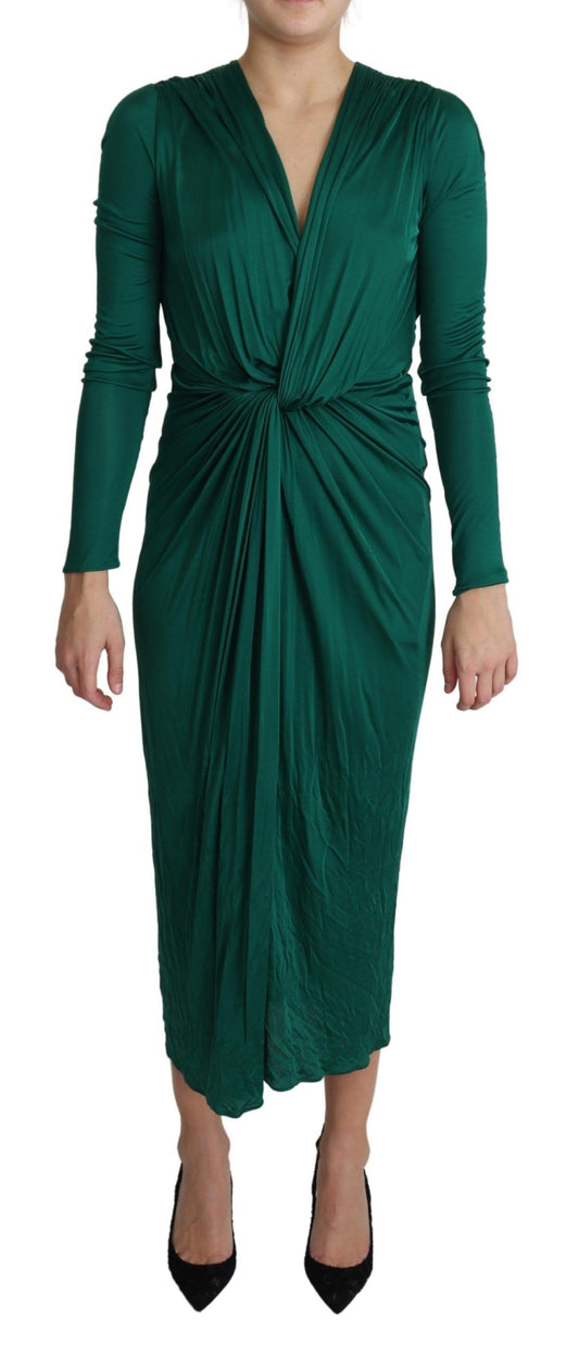 Μίντι φόρεμα Emerald Elegance Bodycon