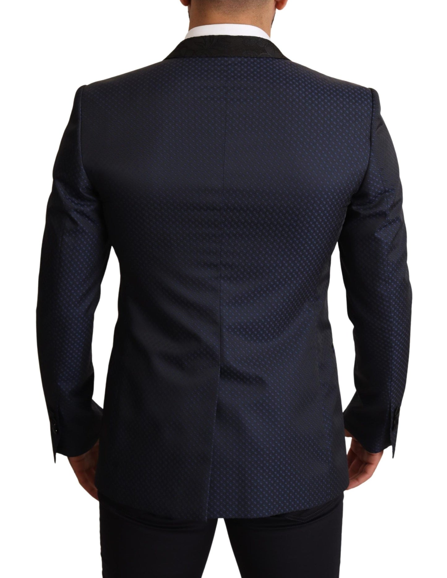 Κομψό Blue Slim Fit Martini Blazer