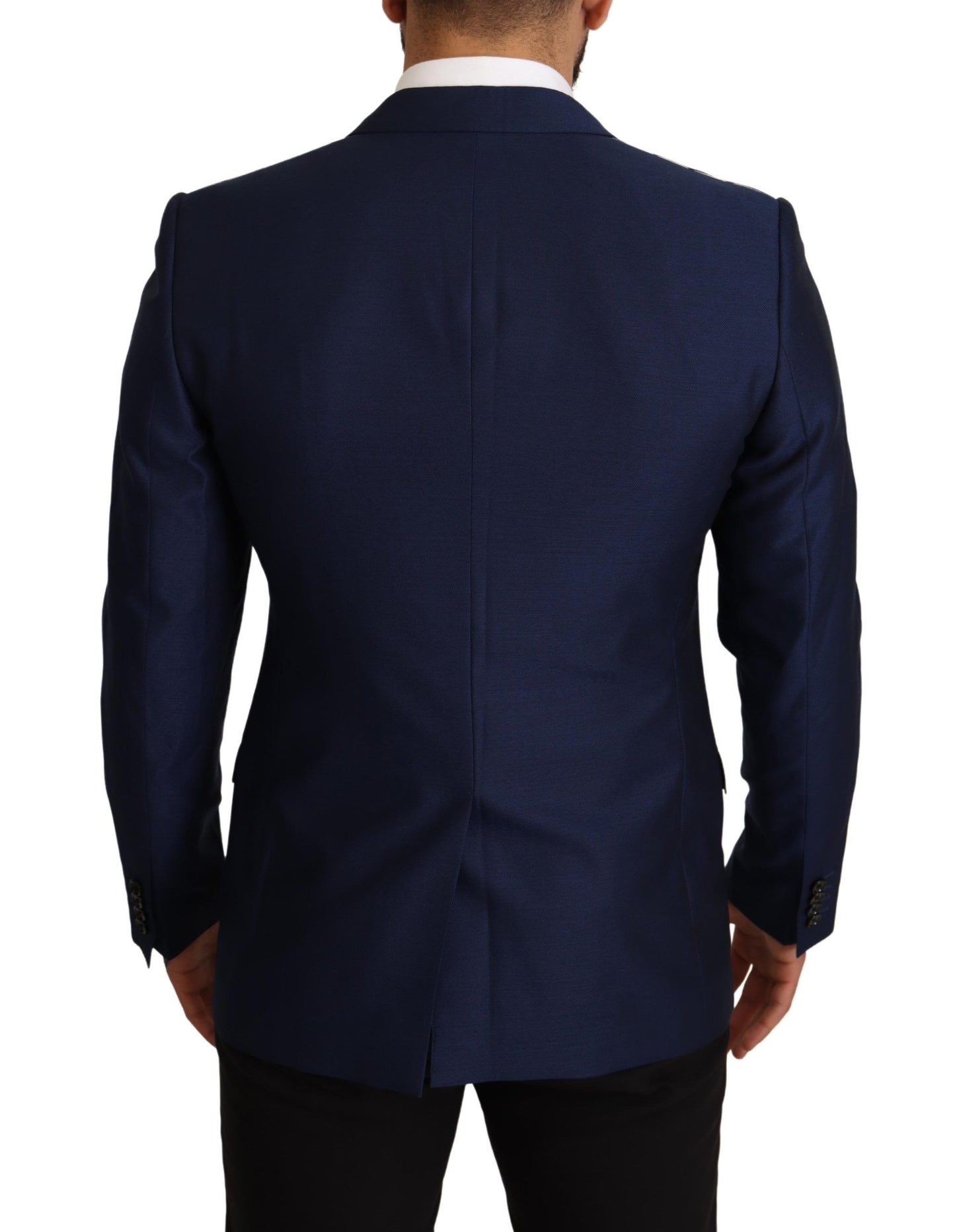 Μαλλί μαρτίνι μπλέ Navy Virgin Blazer