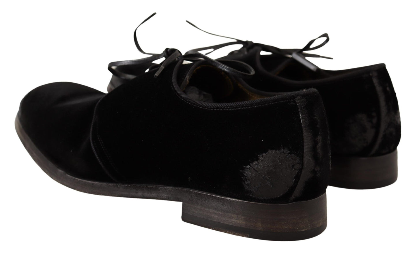 Κομψά παπούτσια Derby Black Velvet