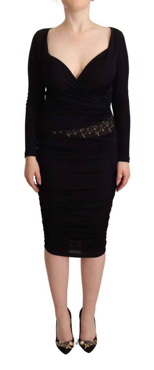 Elegant Black Sheath Dress with Sweetheart Neckline