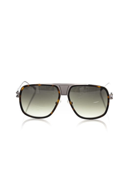 Brown Metallic Fiber Men Sunglass