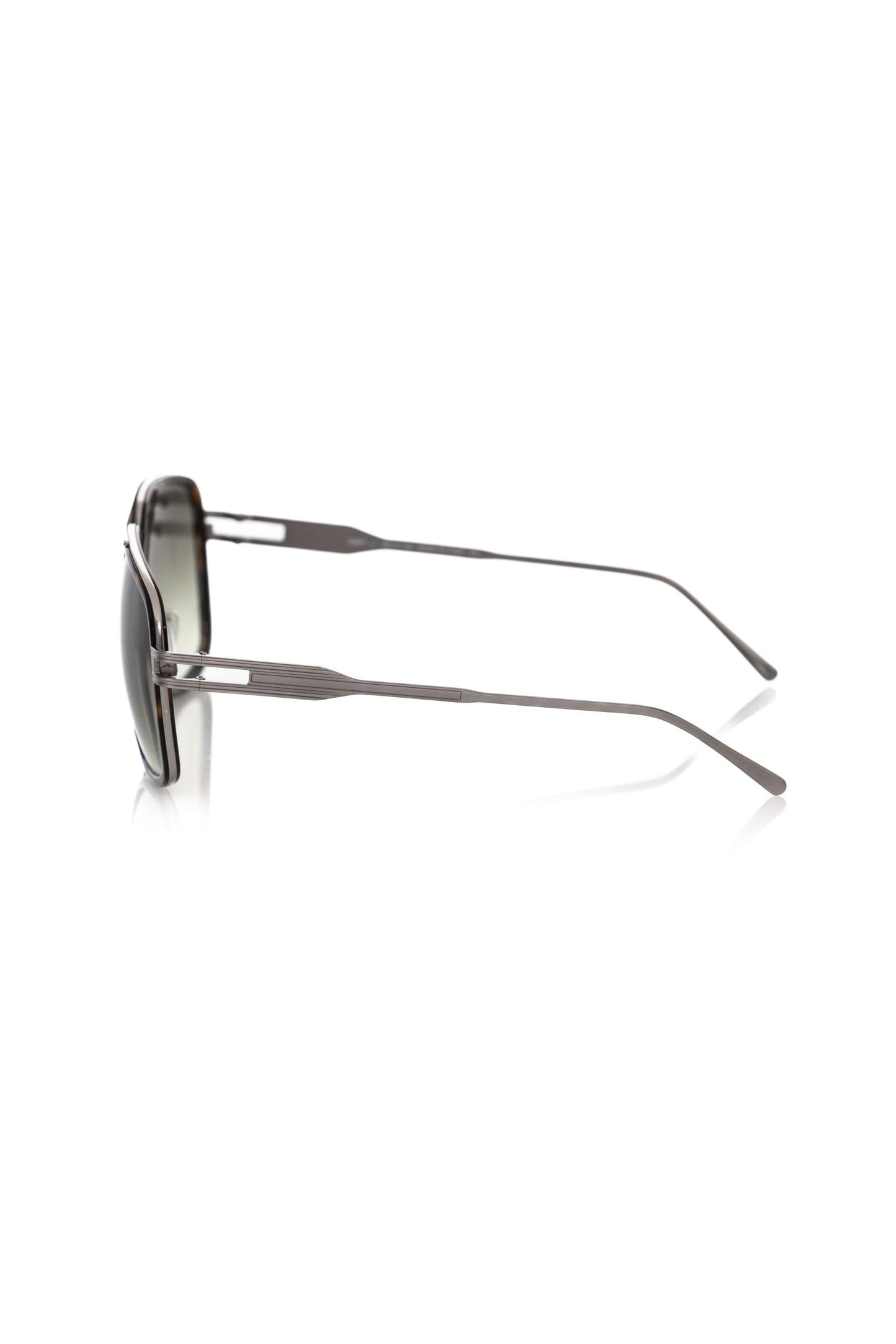 Brown Metallic Fiber Men Sunglass