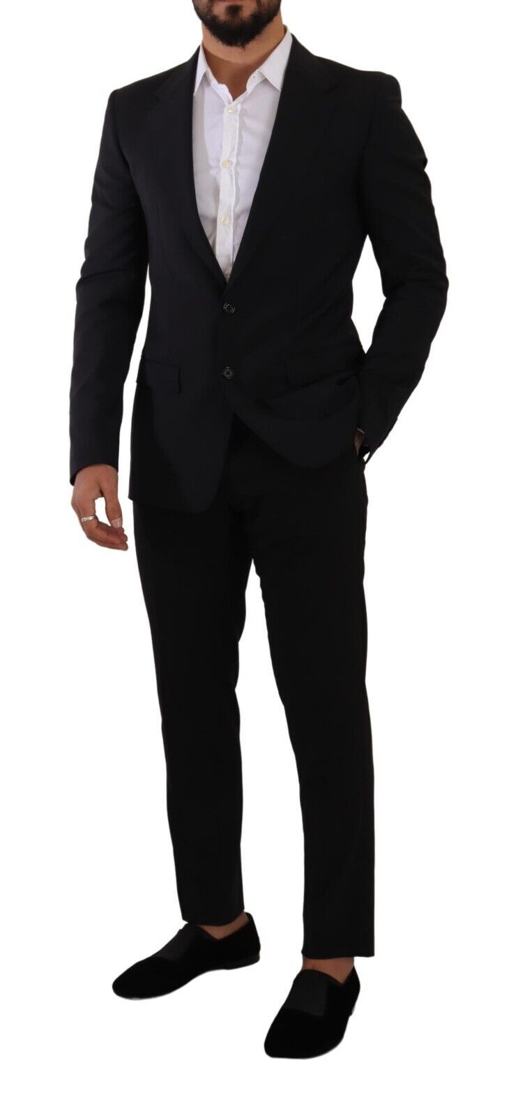 Κομψό Μαύρο Martini Slim Fit Blazer και γιλέκο