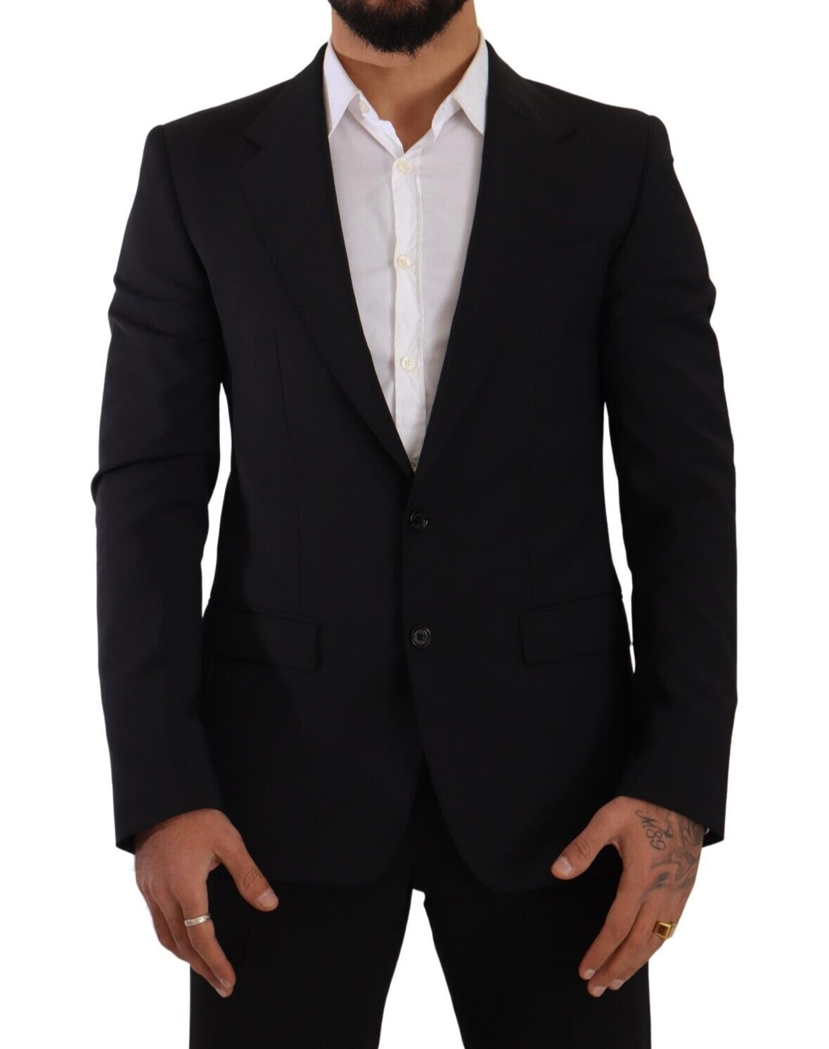 Κομψό Μαύρο Martini Slim Fit Blazer και γιλέκο