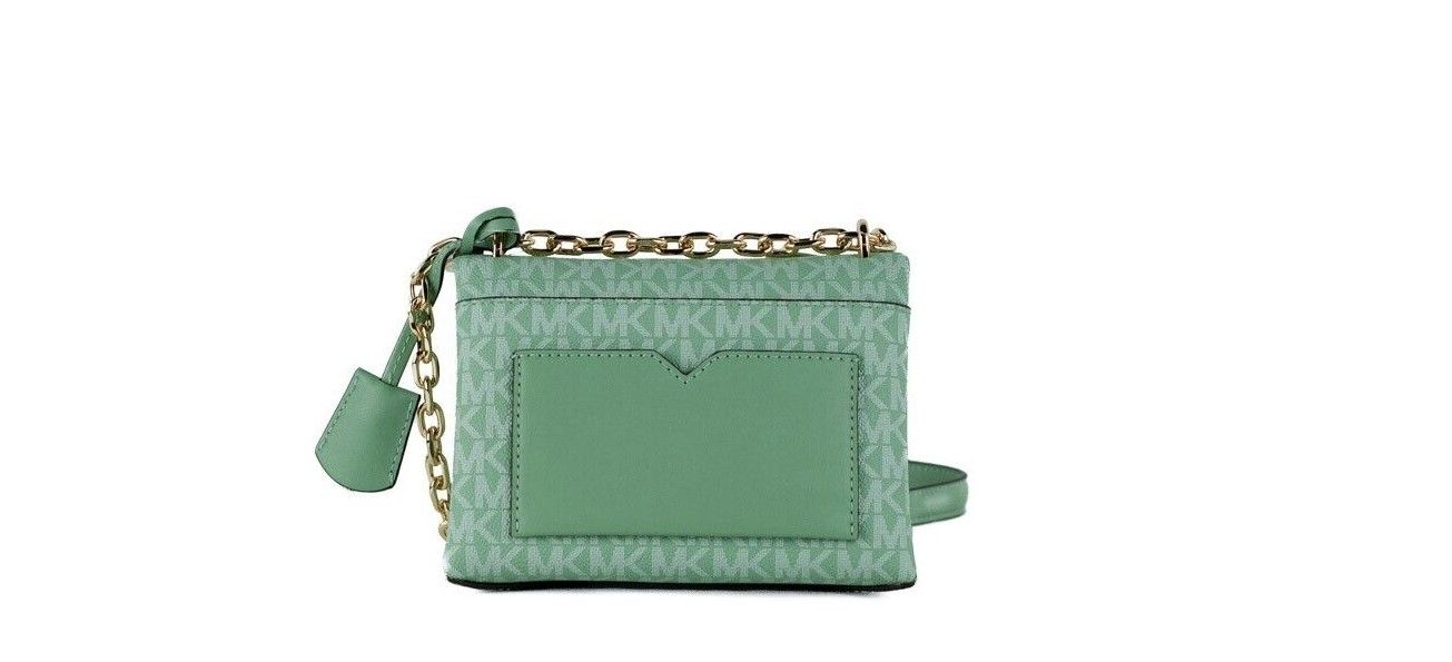 Τσάντα Cece Small Sea Green Signature PVC Convertible Flap Crossbody