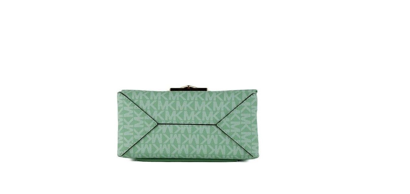 Τσάντα Cece Small Sea Green Signature PVC Convertible Flap Crossbody