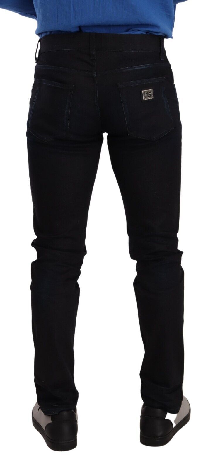 Κομψό Slim Fit Skinny Jeans σε Σκούρο Μπλε