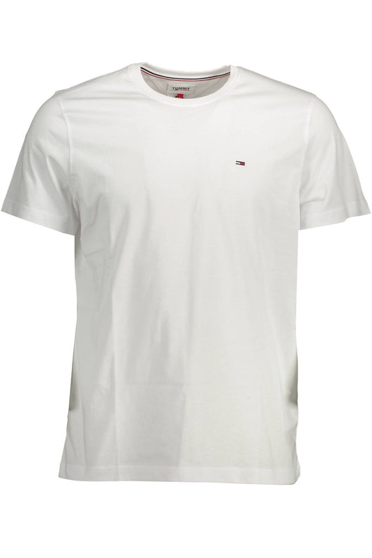 White Cotton Men T-Shirt