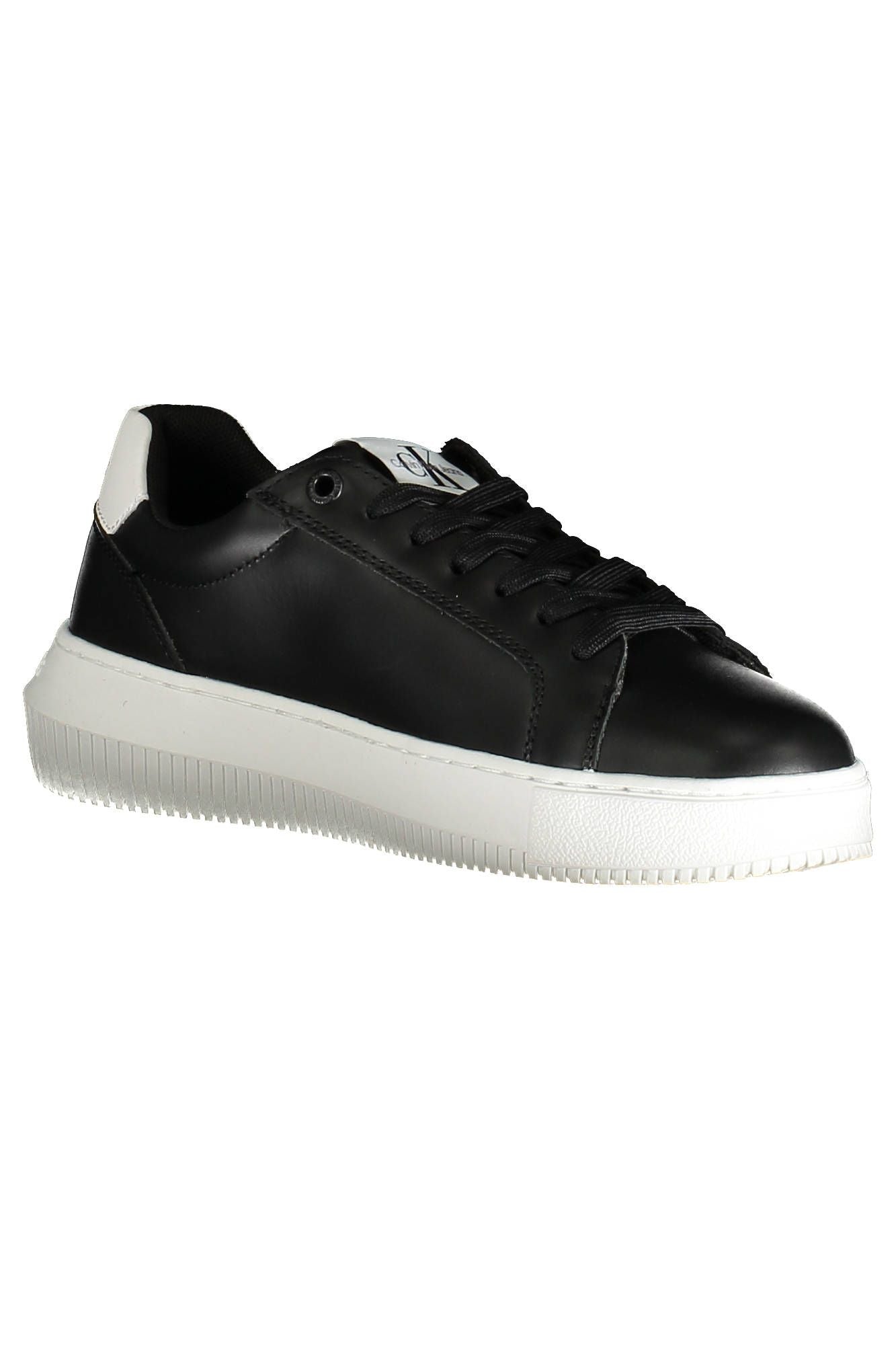 Black Leather Women Sneaker