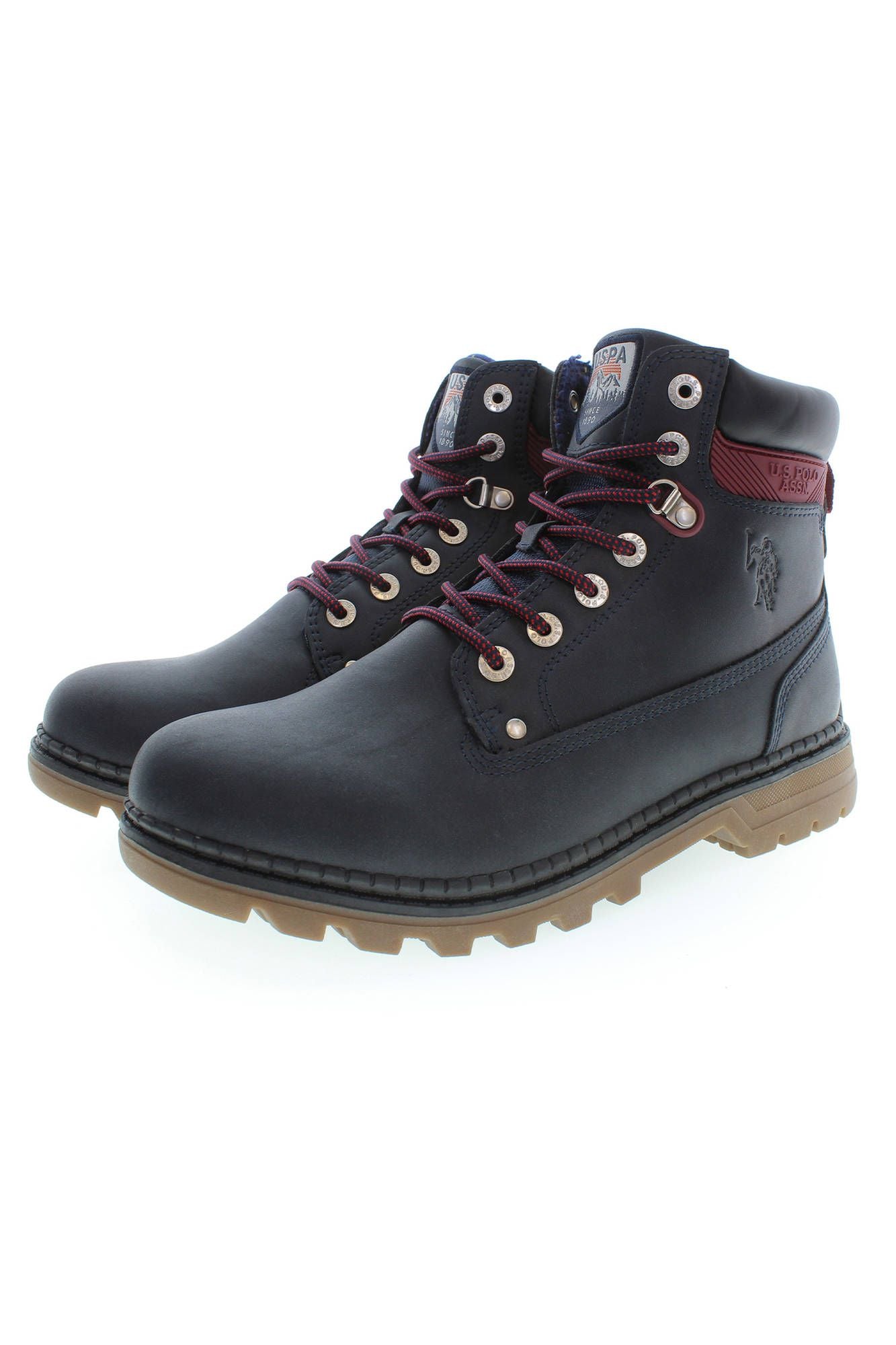 Blue Polyester Mens Boot