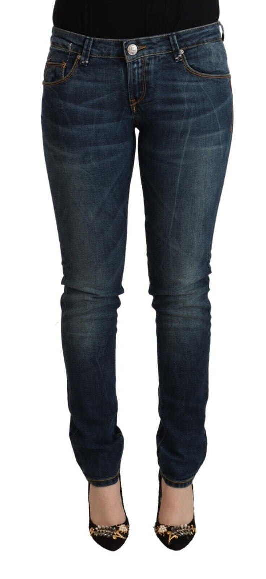 Κομψό Slim-Fit Χαμηλόμεση Skinny Jeans