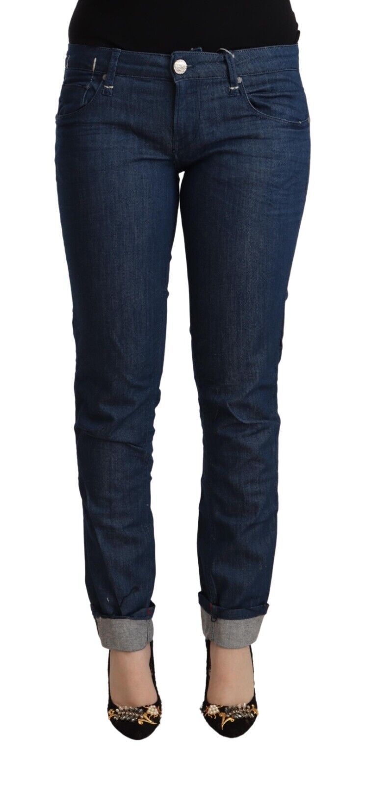 Sleek Low Waist Skinny Denim