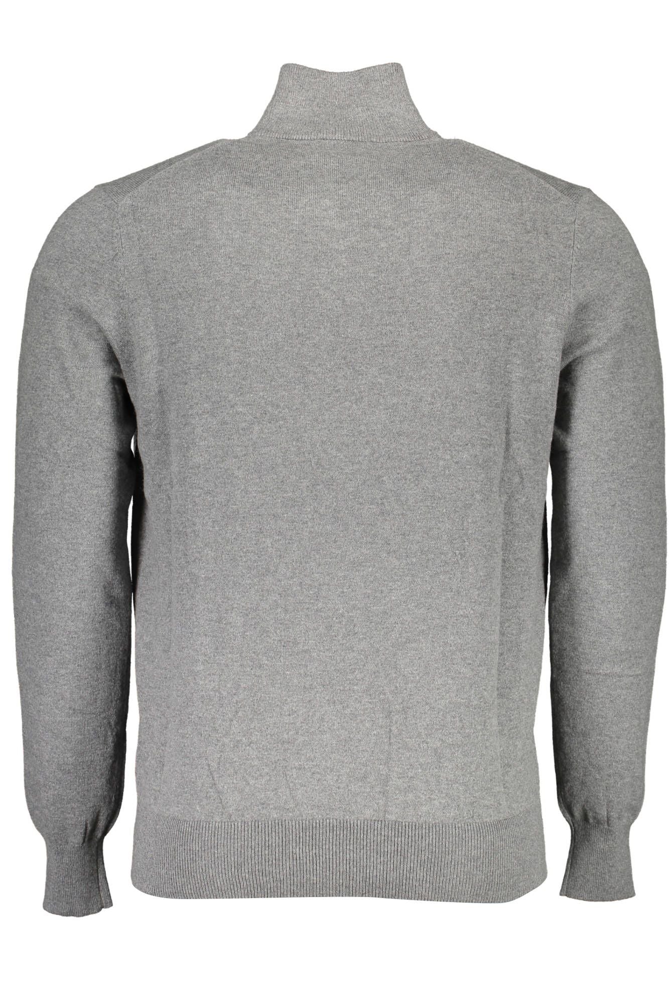 Gray Cotton Men Sweater