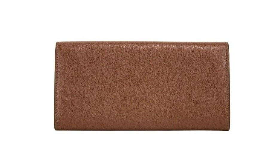 Πορτοφόλι Porter Tan Grained Leather ανάγλυφο Continental Clutch Flap Πορτοφόλι καφέ