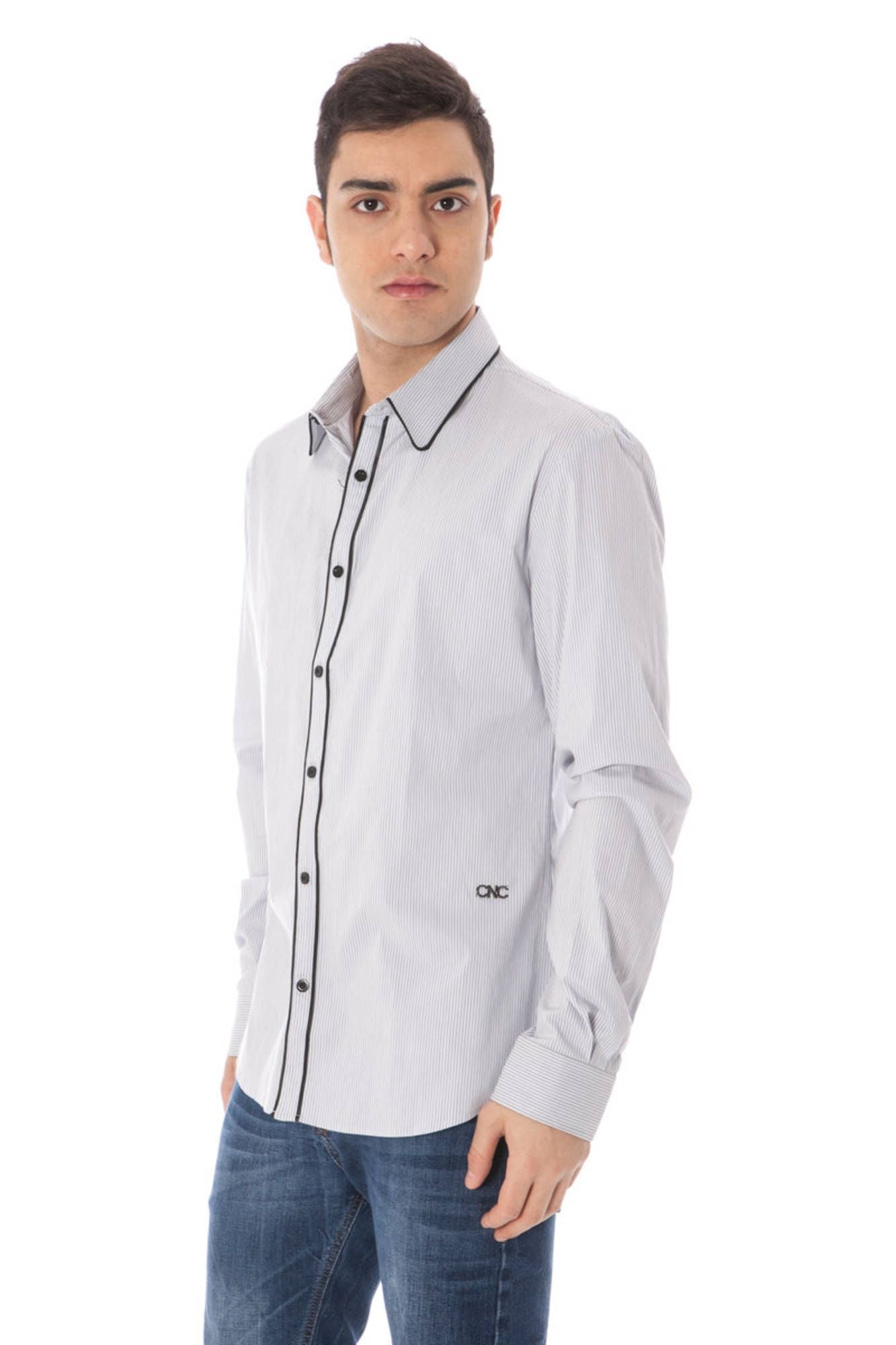 Light Blue Cotton Men Shirt