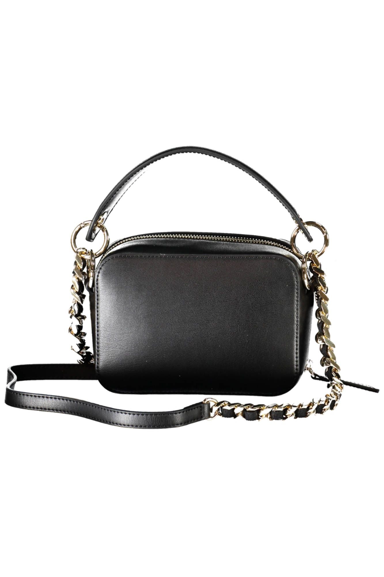 Black Polyethylene Women Handbag