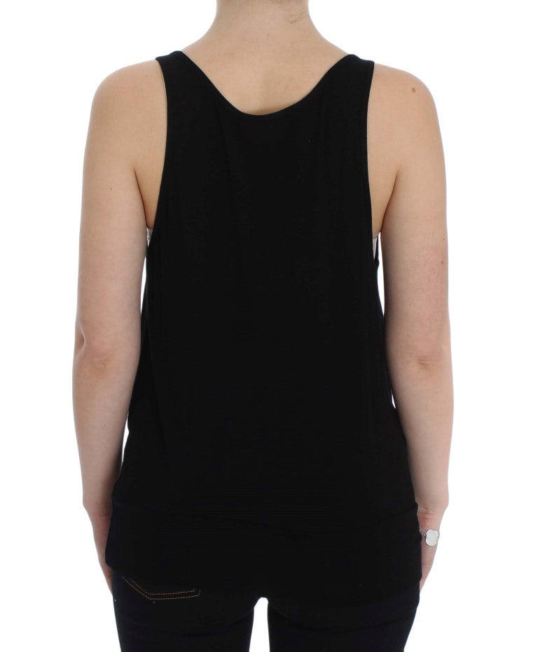 Κομψή μαύρη μπλούζα Cami Tank Top