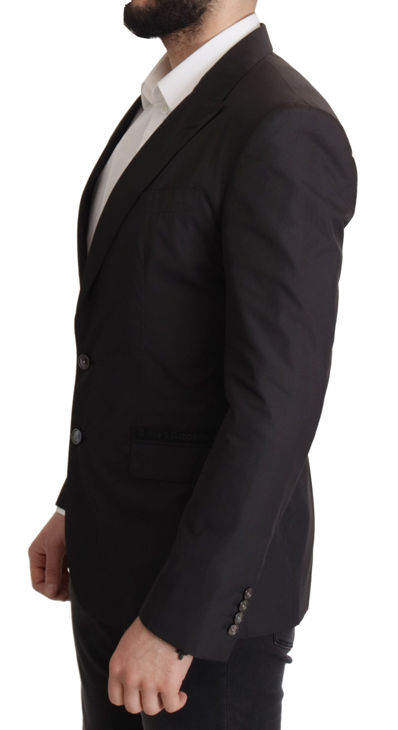 Κομψό Taormina Black Cotton Blazer