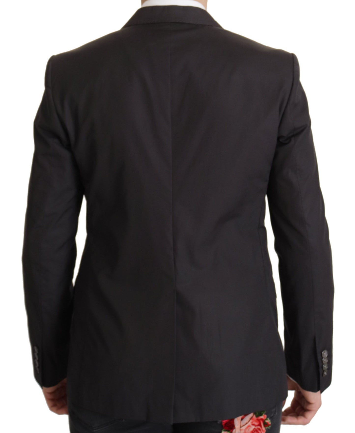 Κομψό Taormina Black Cotton Blazer