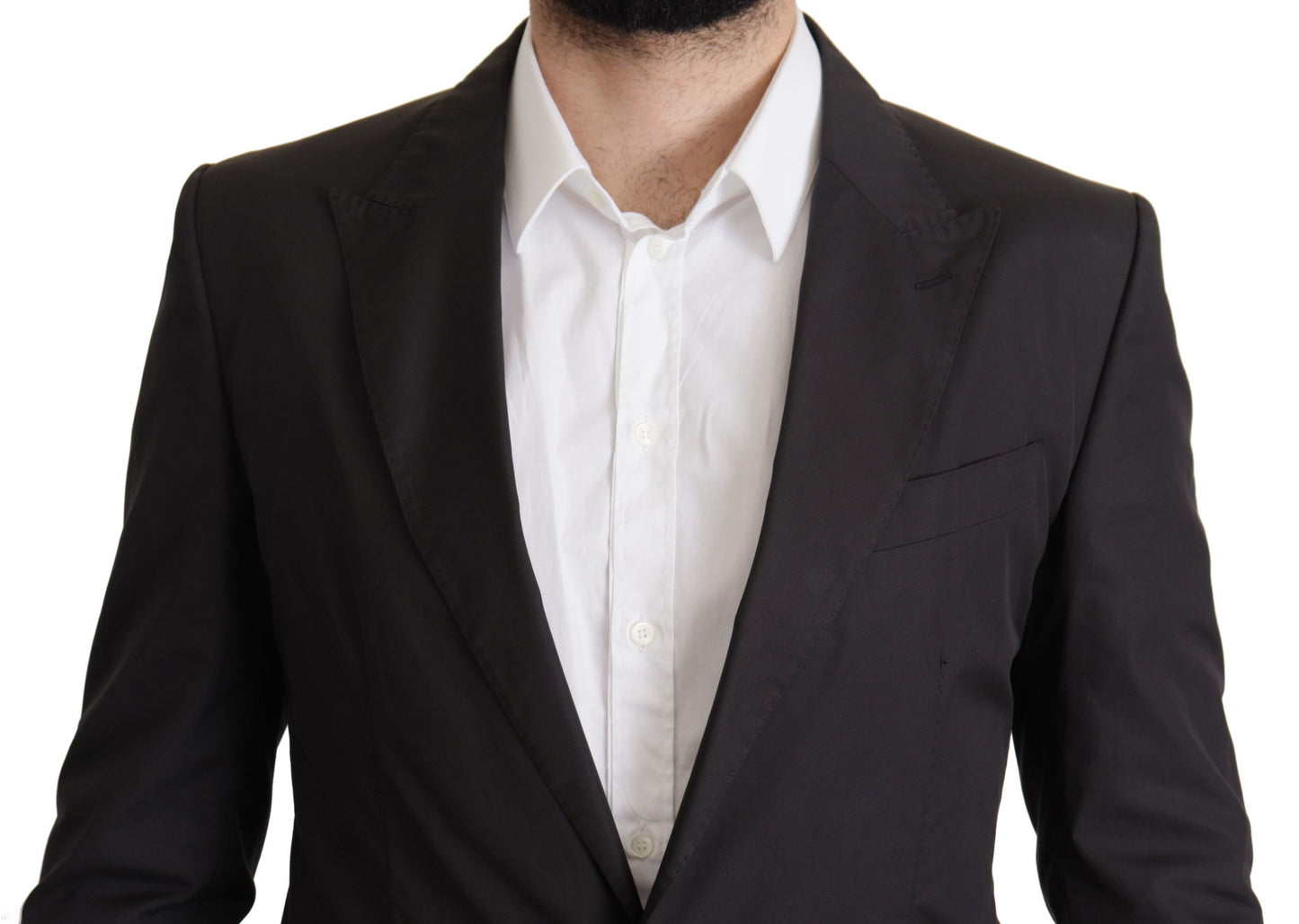 Κομψό Taormina Black Cotton Blazer