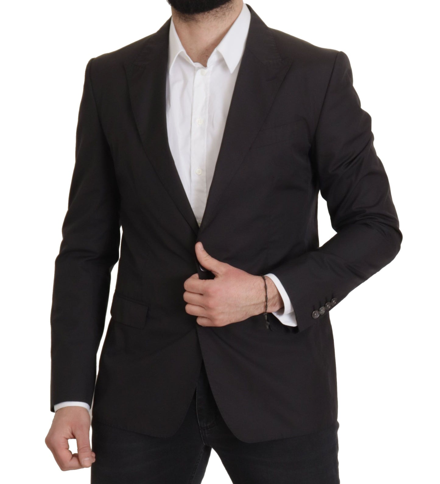 Κομψό Taormina Black Cotton Blazer