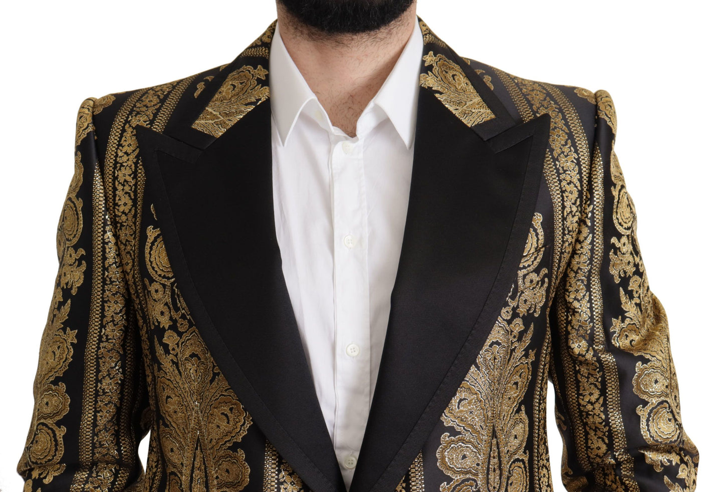 Κομψό μονόστηθο Jacquard Blazer