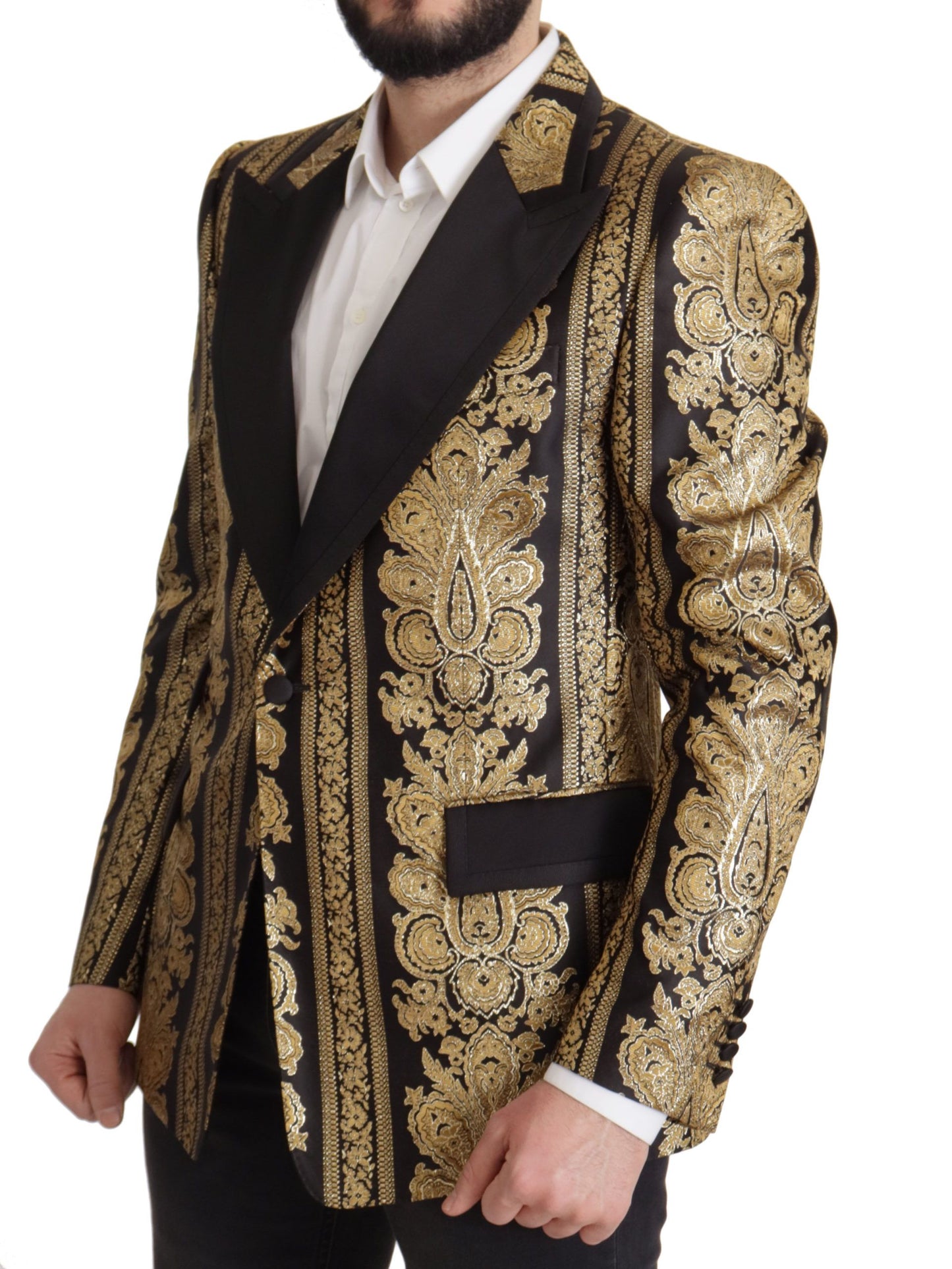 Κομψό μονόστηθο Jacquard Blazer