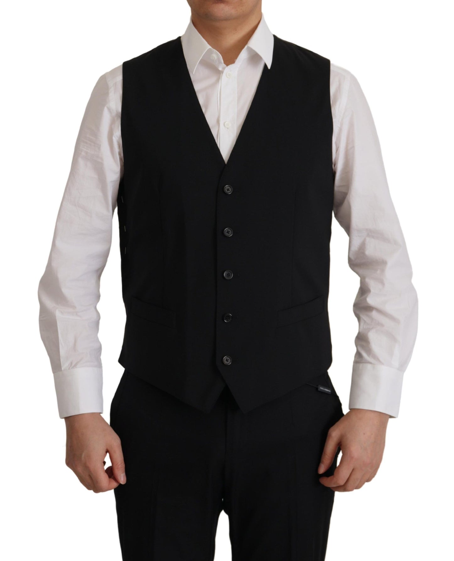 Κομψό Black Martini Blazer and Vest Ensemble