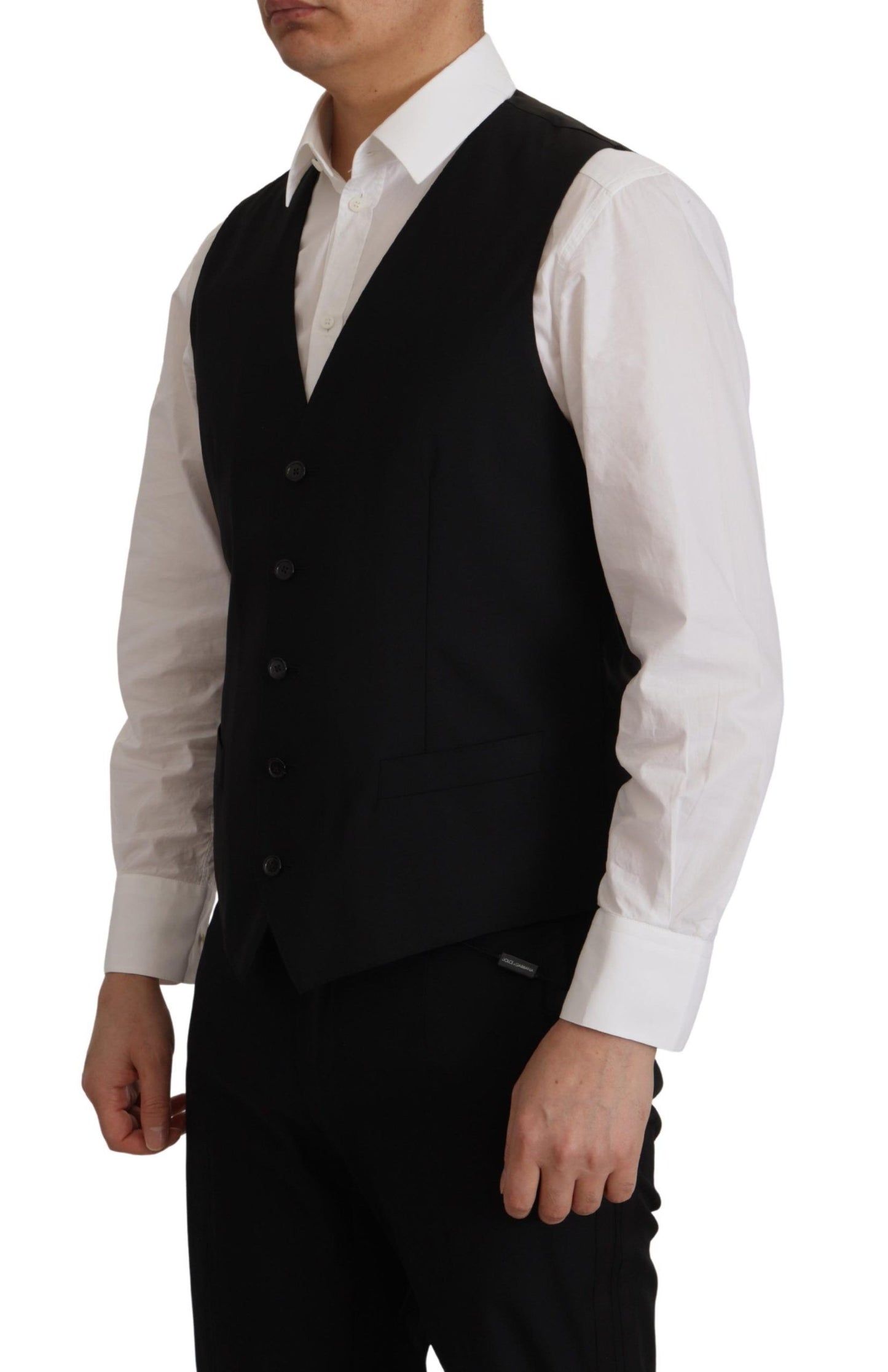 Κομψό Black Martini Blazer and Vest Ensemble