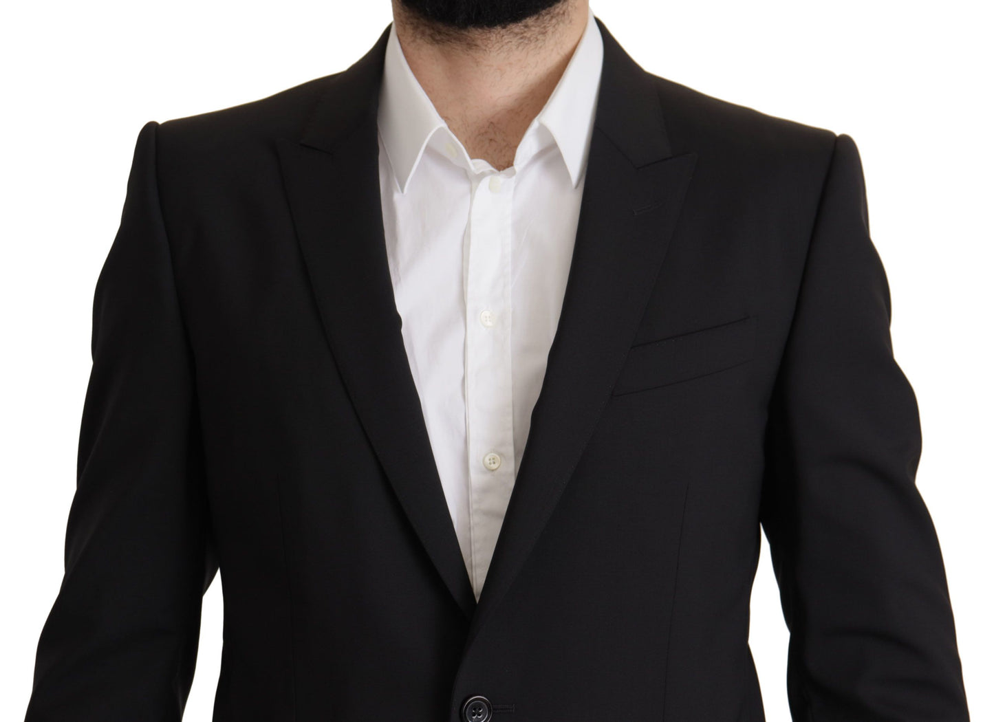 Κομψό Slim Fit Black Blazer Jacket