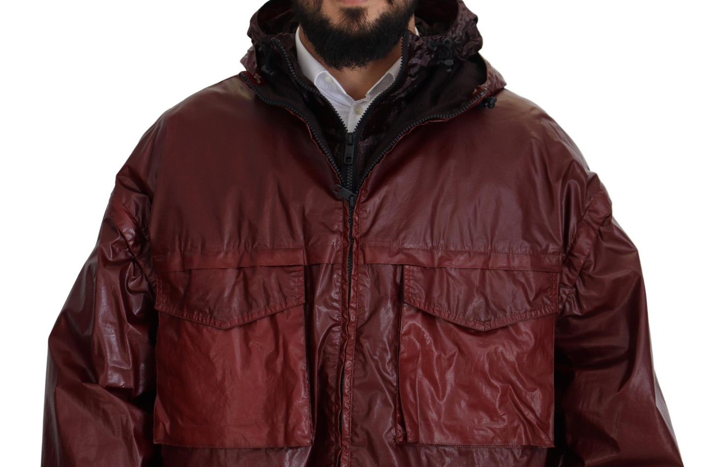 Κομψό μπουφάν Bordeaux Full Zip Hooded