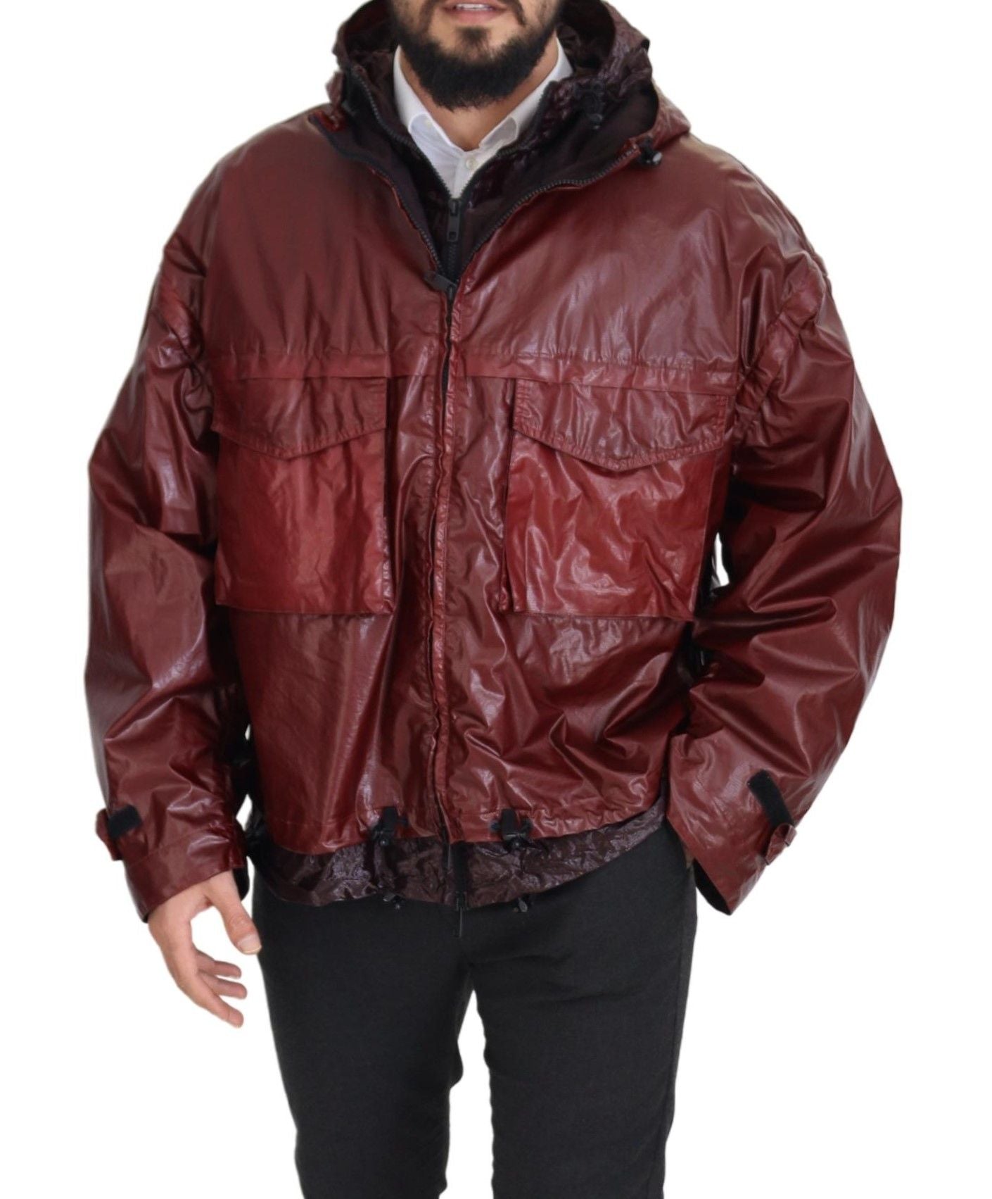 Κομψό μπουφάν Bordeaux Full Zip Hooded