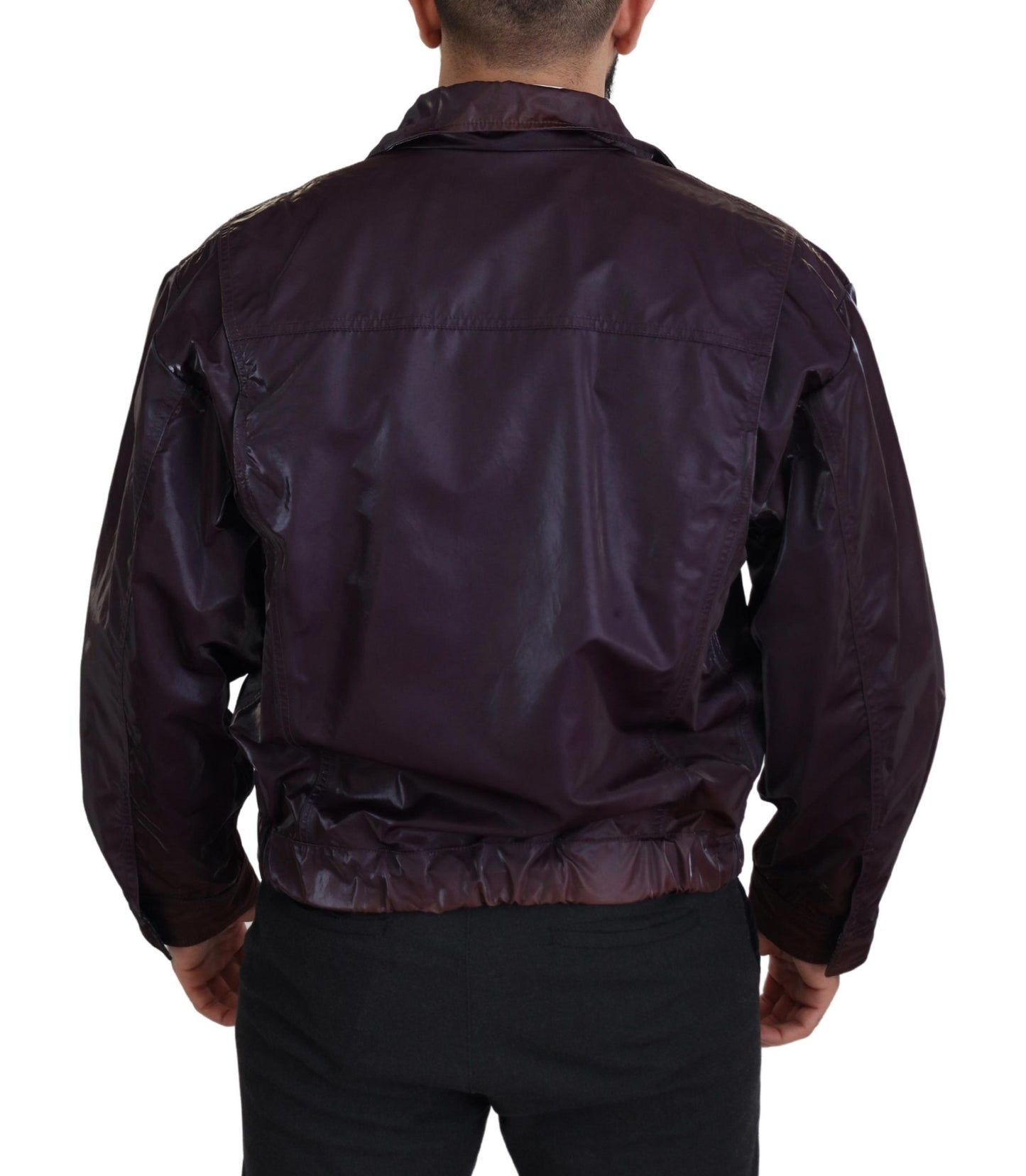 Κομψό Μωβ Biker Jacket