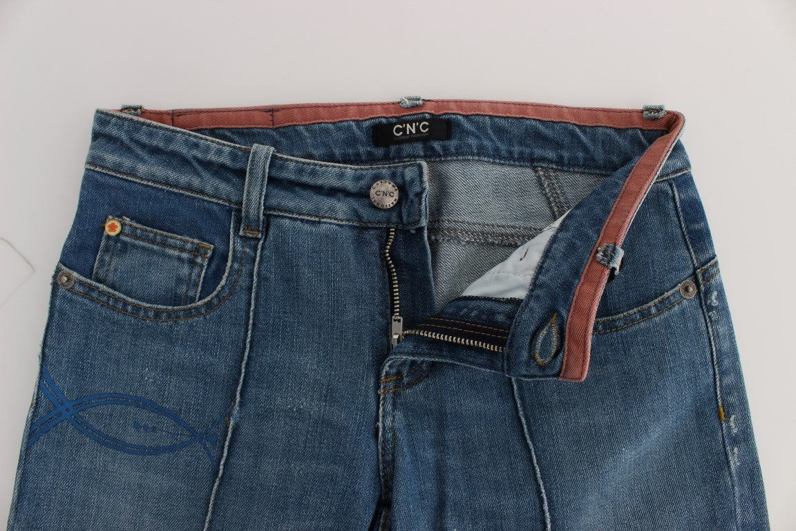 Chic Slim Fit Blue Jeans για τη Σύγχρονη Γυναίκα