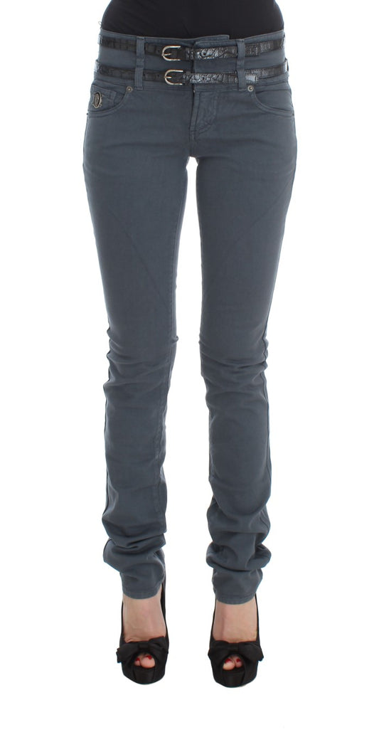 Sleek Slim Fit Italian Jeans σε Chic Blue