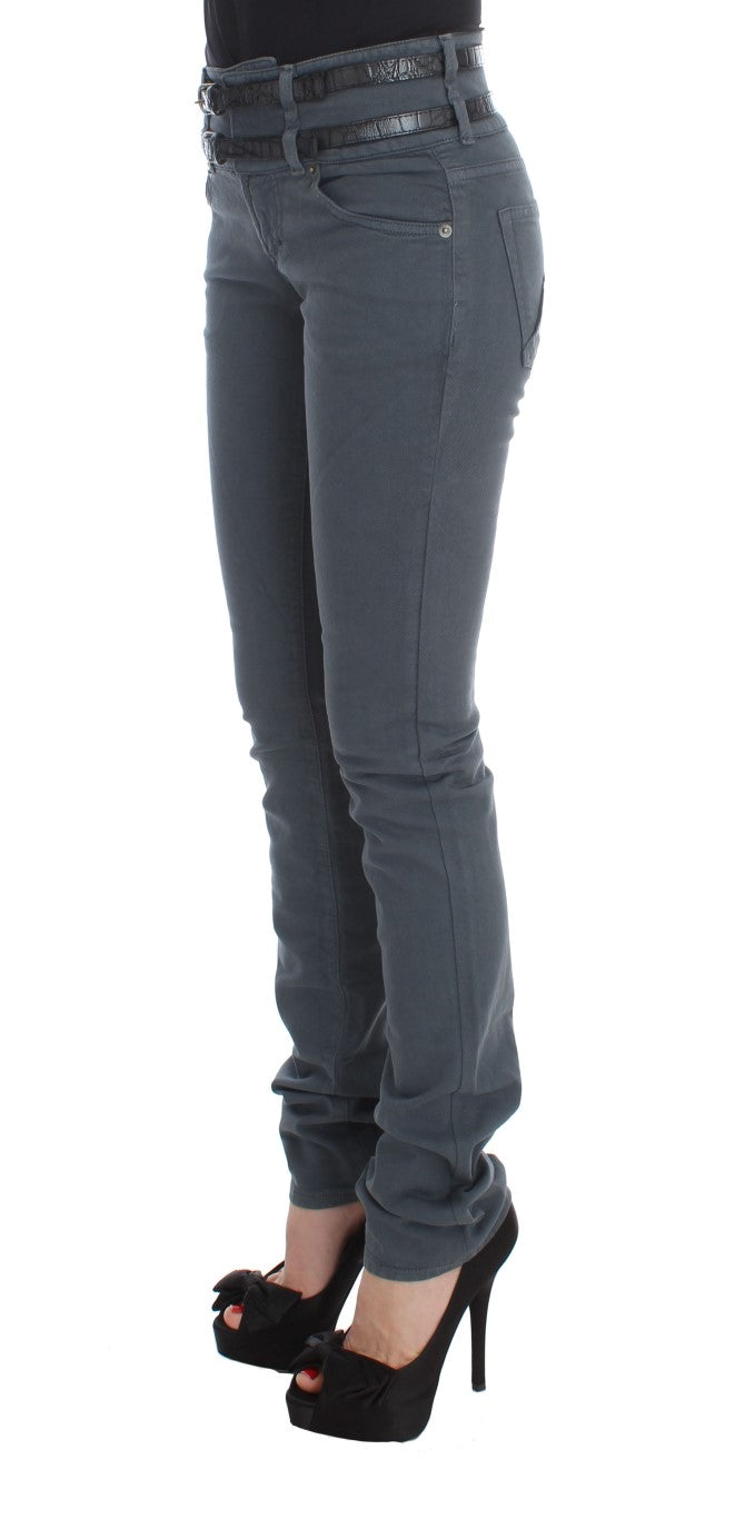 Sleek Slim Fit Italian Jeans σε Chic Blue