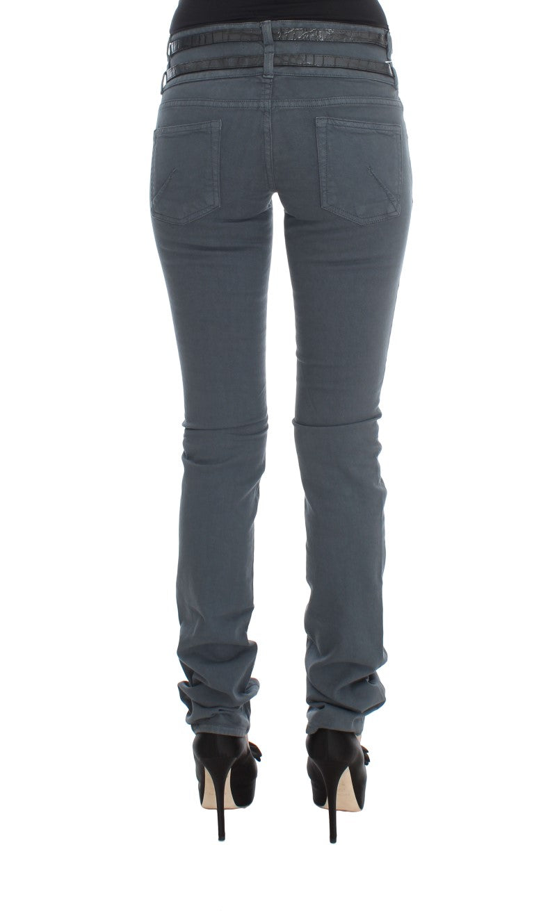 Sleek Slim Fit Italian Jeans σε Chic Blue