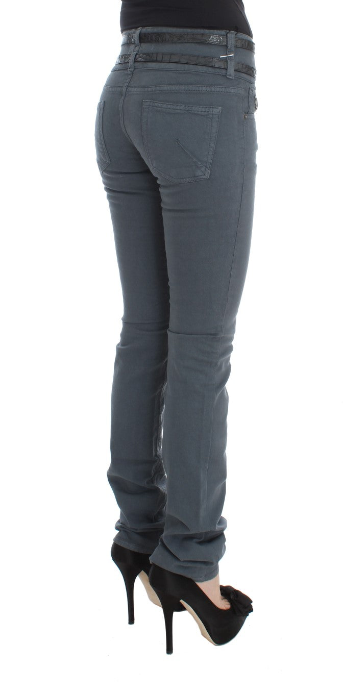 Sleek Slim Fit Italian Jeans σε Chic Blue