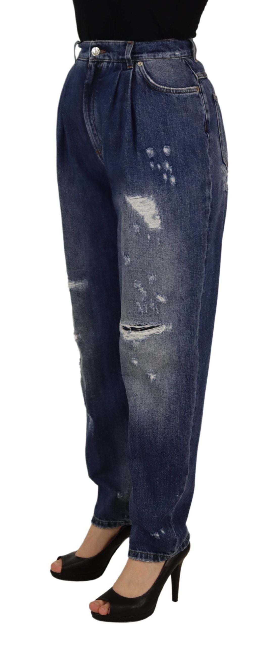 Ψηλόμεσο Skinny Denim Jeans - Chic Blue Washed