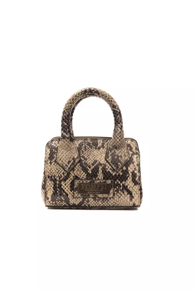 Chic Python Print Δερμάτινη Mini Tote